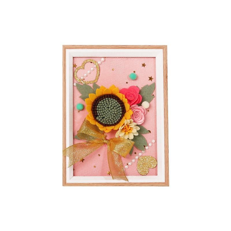 DIY Flower Photo Frame Painting
