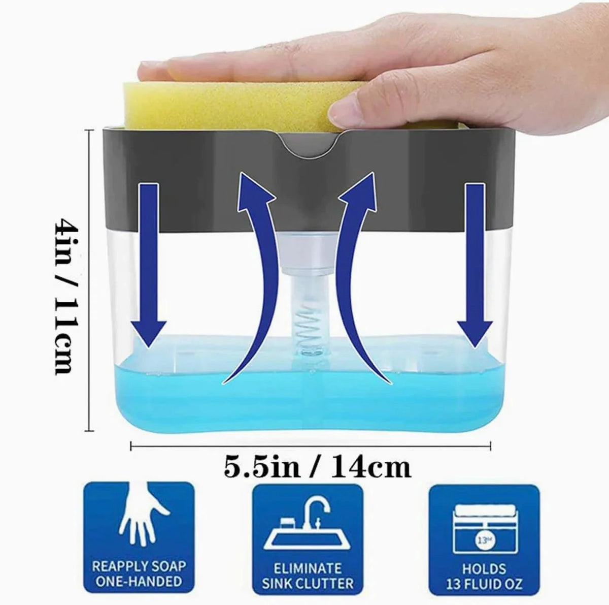 π₯π₯Best Deal π₯π₯ 2 in 1 Soap Dispenser with Sponge