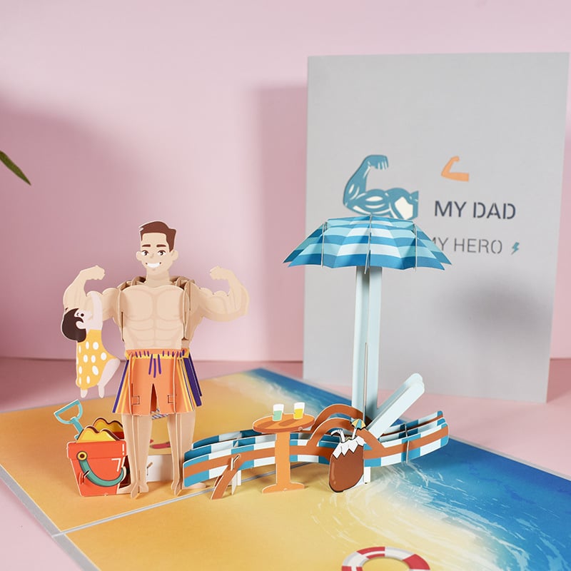 ðFather's Day 3D Pop-Up Greeting Card