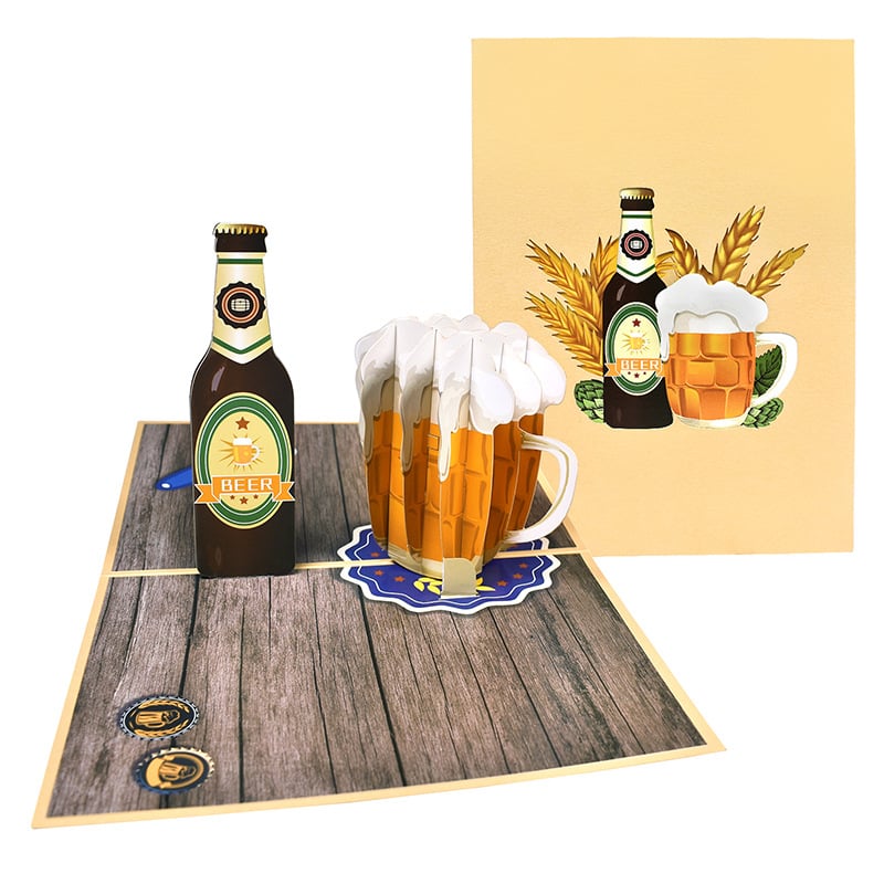 Father's Day Greeting Card 3D Stereoscopic