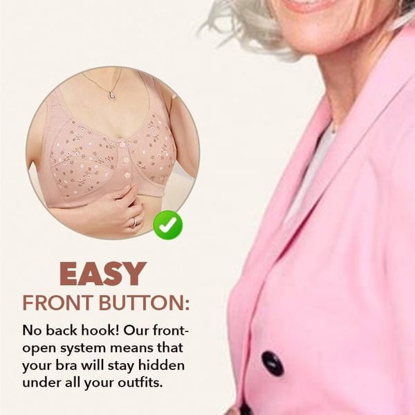 Buy 2 Get 1 Free🔥Comfortable Front Button Bra