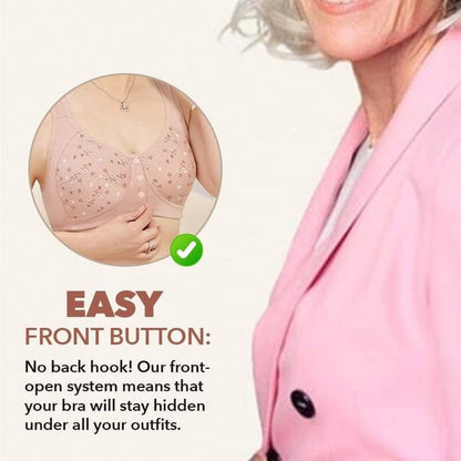 Buy 2 Get 1 Free🔥Comfortable Front Button Bra