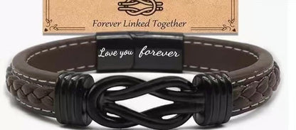 Magnetic Black Twist Style Stainless Steel Men's Bracelet