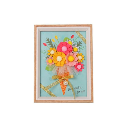 DIY Flower Photo Frame Painting