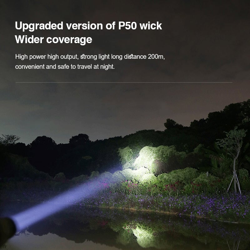 🔥Promotion - 48% OFF🔥LED Rechargeable Tactical Laser Flashlight 80000 High Lumens
