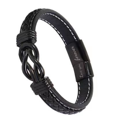 Magnetic Black Twist Style Stainless Steel Men's Bracelet