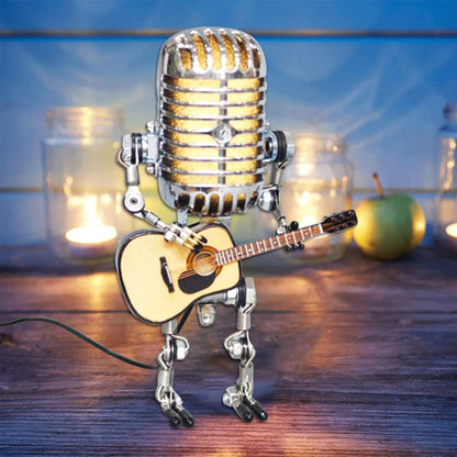 🔥LAST DAY 48% OFF🎁🔥Vintage Metal Microphone Robot Desk Lamp🎸