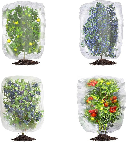 🏆Flash Sale⚡Garden Mesh Netting with Drawstring - Bird & Insect Barrier Protection for Citrus Trees, Vegetables & Fruits (Reusable, Breathable, UV-Resistant Plant Cover)