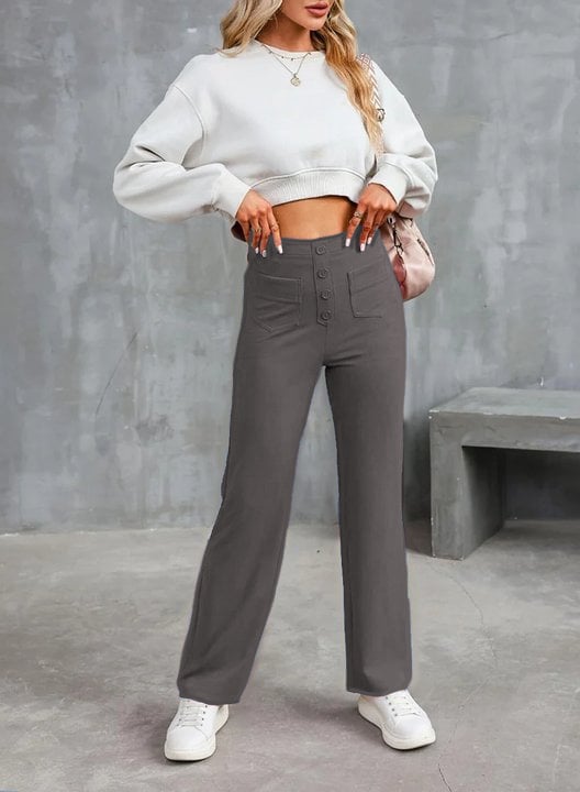 Women's Casual High Waist Stretch Pants
