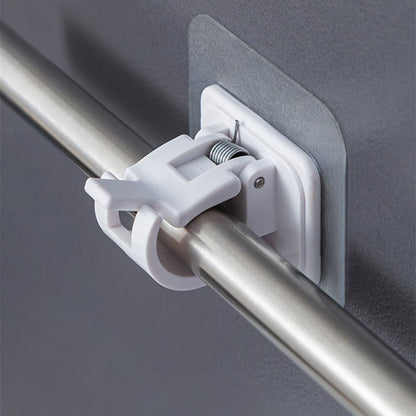 Nail-Free Adjustable Curtain Rod Hooks (Set of 2)