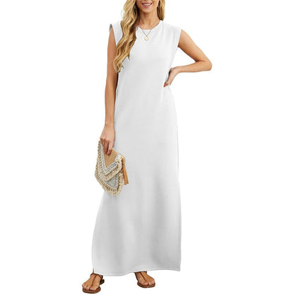 🔥SUMMER SALE 49% OFF⏰Women's Casual Loose Split Wrinkle-Free Maxi Dress