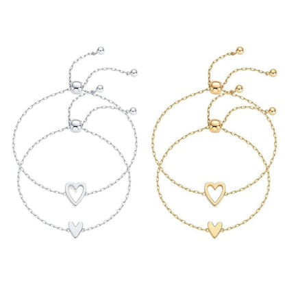 Adjustable Love Friendship Two Bracelet Pack