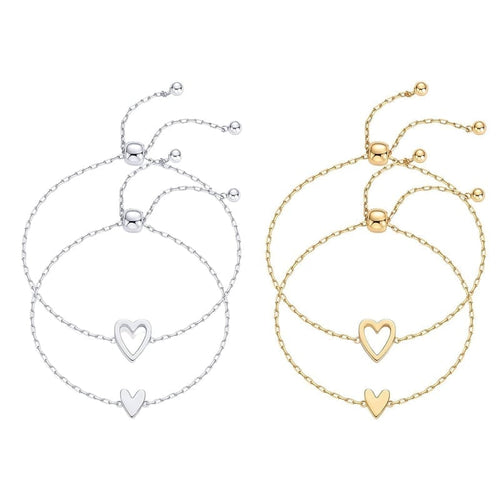 Adjustable Love Friendship Two Bracelet Pack