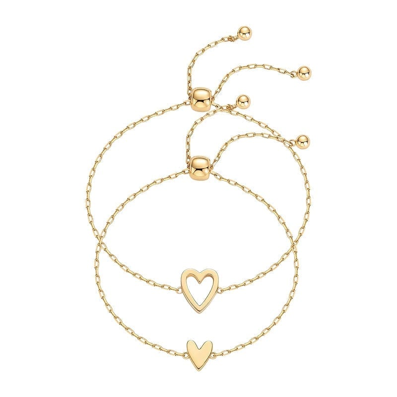 Adjustable Love Friendship Two Bracelet Pack