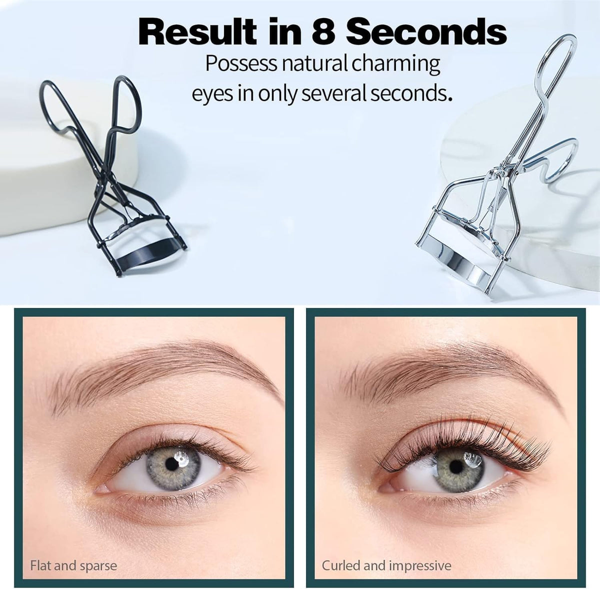 🏆Flash Sale⚡Stainless Steel Eyelash Curler - Professional Lash Curving Tool for Long-Lasting Lift