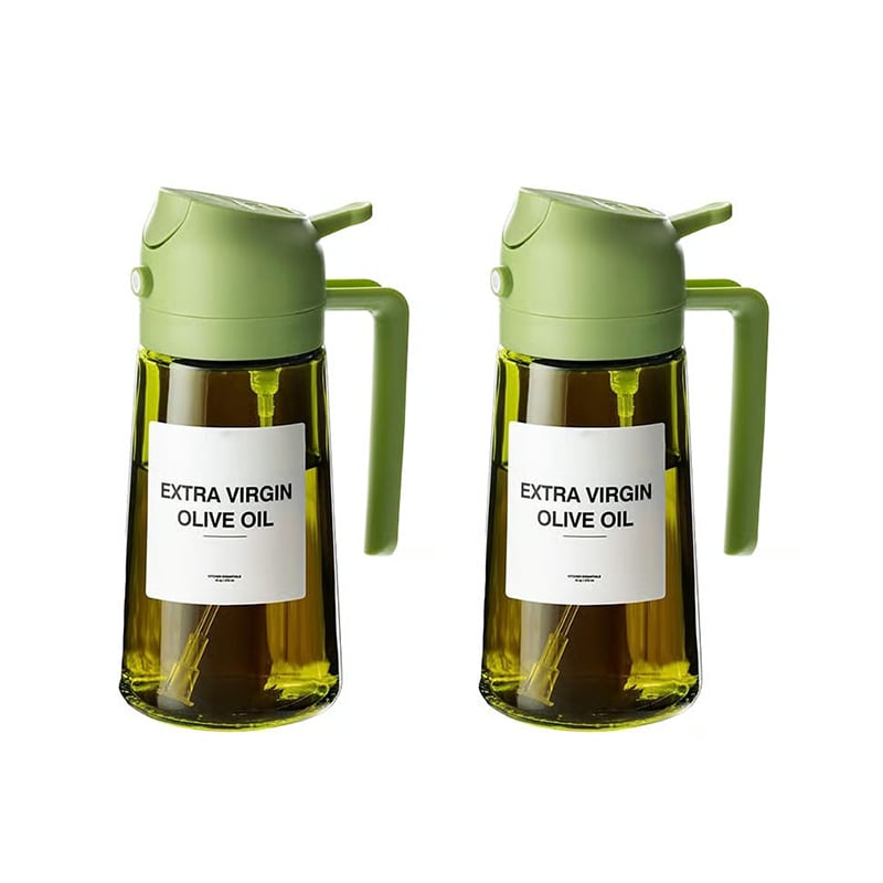 2-in-1 Glass Oil Spray and Pour Bottle