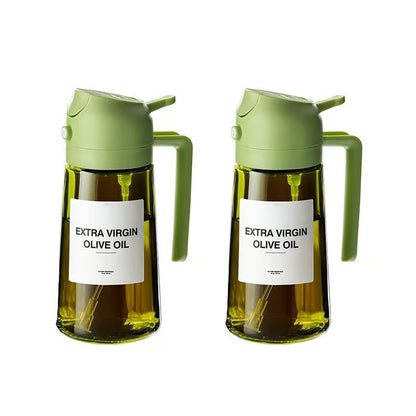 2-in-1 Glass Oil Spray and Pour Bottle