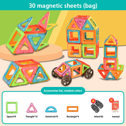 🏆Flash Sale⚡Magnetic Tiles Building Blocks - Educational Toys for Toddlers & Kids (3D Puzzle, Non-Toxic)