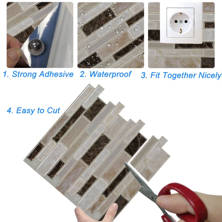 🔥 CREATIVE HOME BEAUTIFICATION 3D TILE STICKERS
