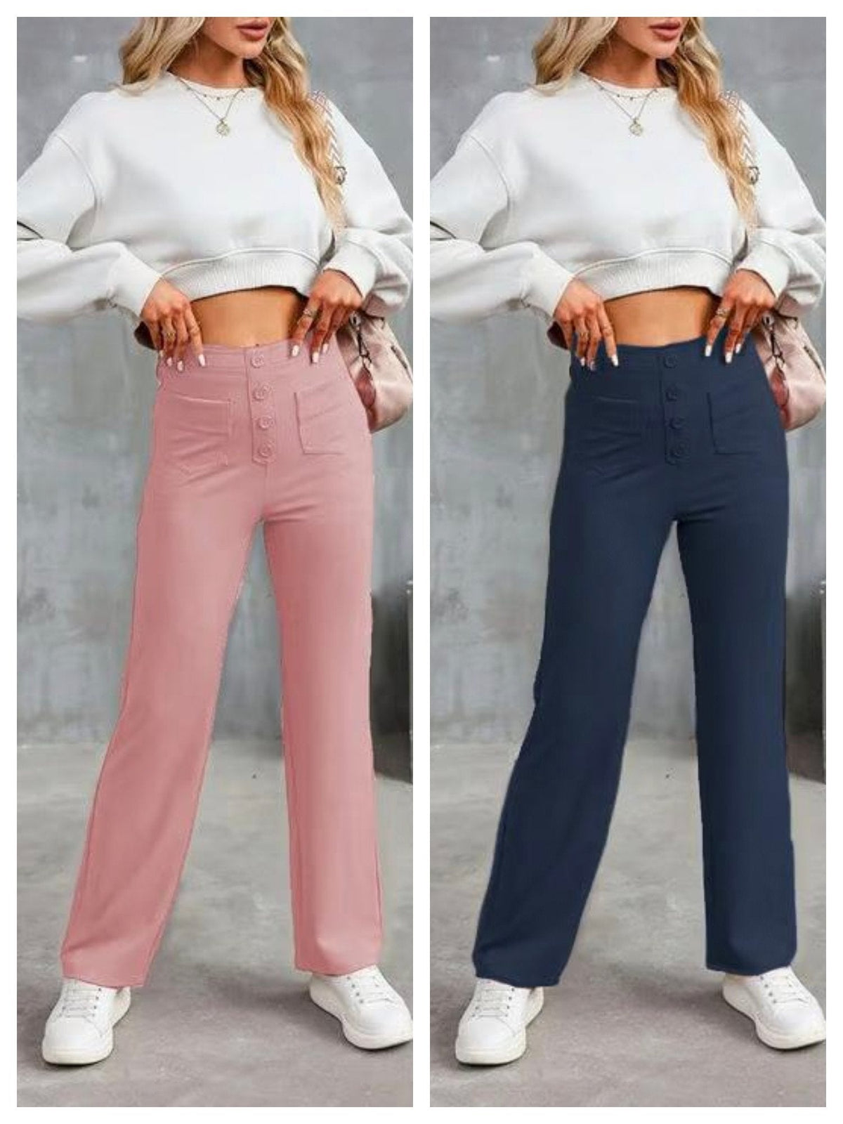 Women's Casual High Waist Stretch Pants
