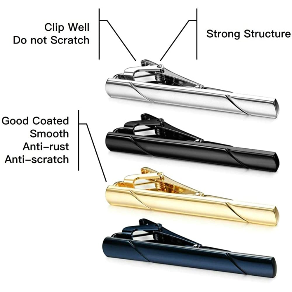 🔥Men's Copper Tie Clip Simple Necktie Bar Clasp Clamp Pin