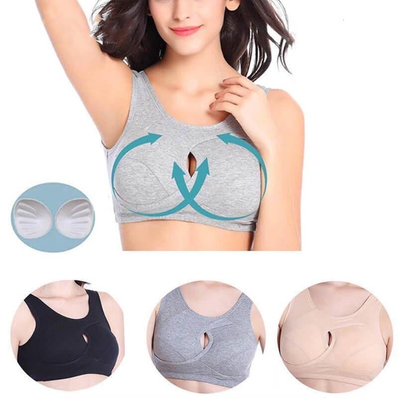 🎄Christmas Hot Sale 49% Off🔥Pure Cotton Instantly lifts Anti-Sagging Wirefree Bra⚡