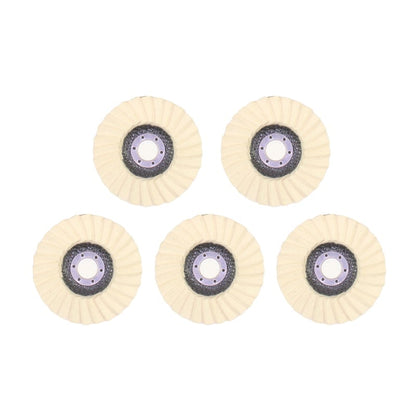 Wool felt flap polishing disc