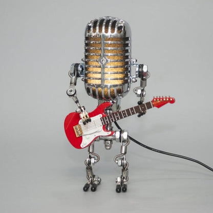 🔥LAST DAY 48% OFF🎁🔥Vintage Metal Microphone Robot Desk Lamp🎸