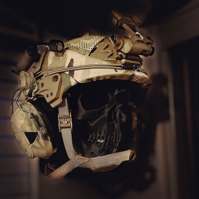 💀 3D Skull Helmet Display Package🔥