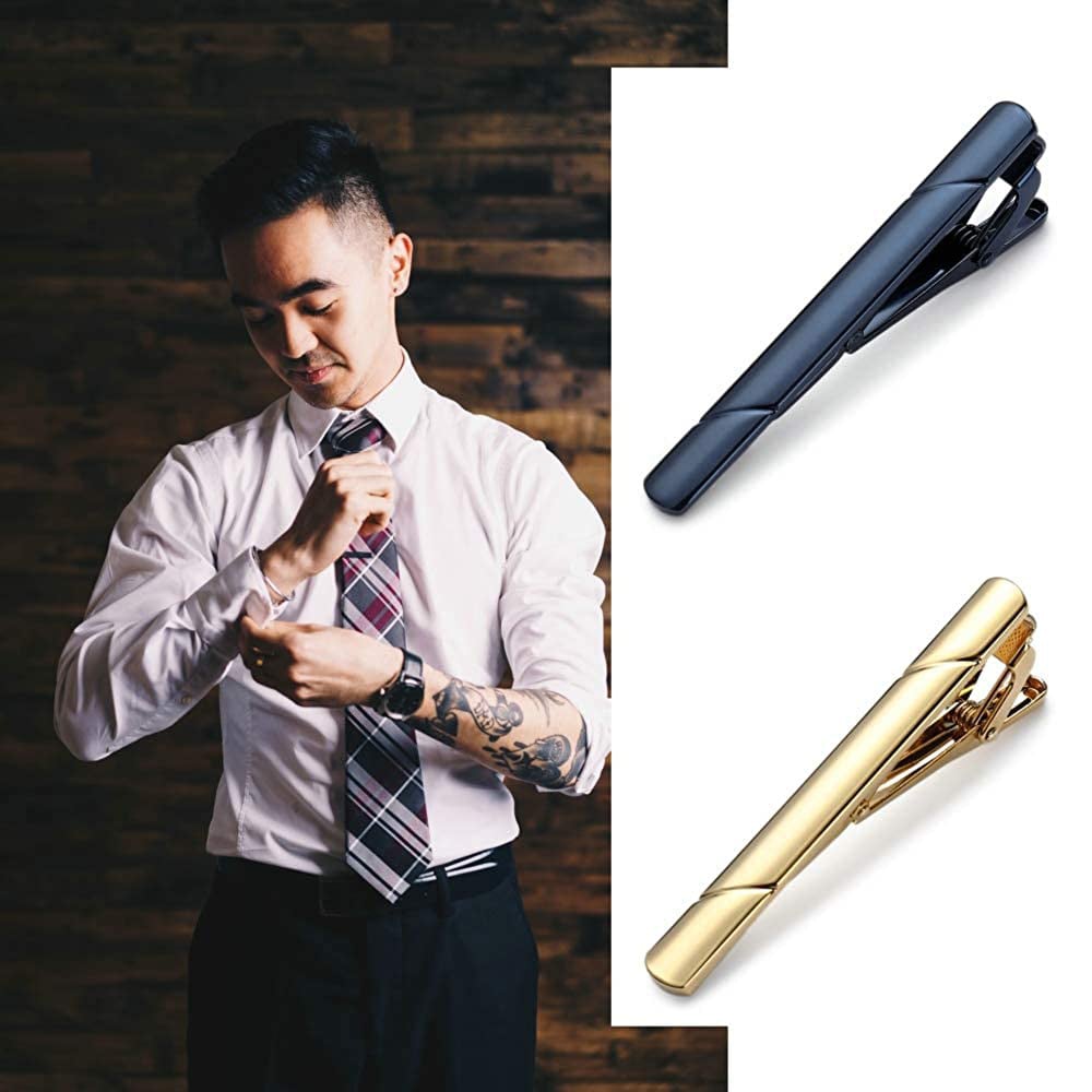 🔥Men's Copper Tie Clip Simple Necktie Bar Clasp Clamp Pin