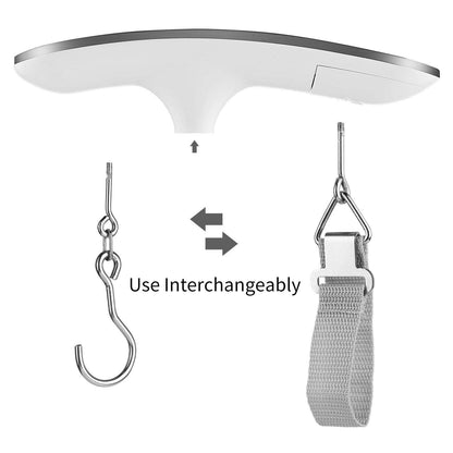 Portable Electronic Hook Scale with Strong Nylon Strap