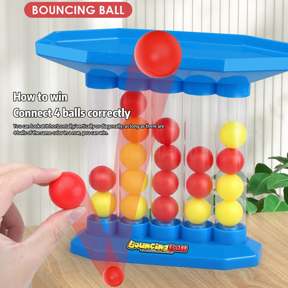 🏆Flash Sale⚡ 50K+ SOLD! Almost Gone-💥Bounce & Shoot 4-Ball Launcher Toy – 3D Tabletop Game for Multiplayer Fun, Interactive Jumping Ball Challenge