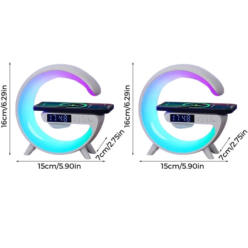 G-shaped RGB Wireless Charging Speaker