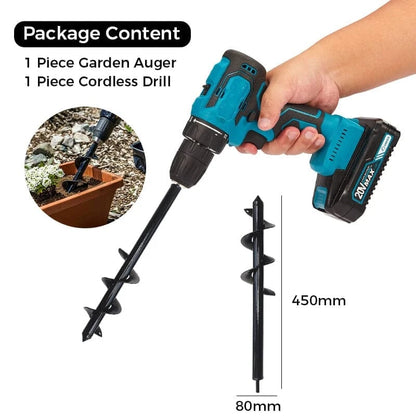 SAKER® Garden Auger Drill Bit with Cordless Drill