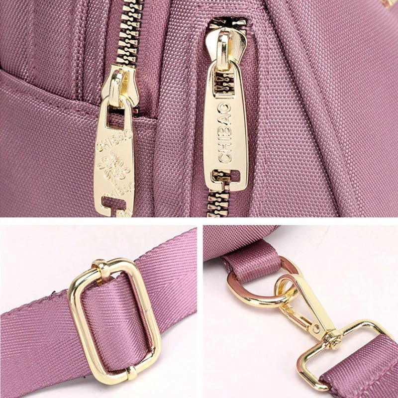 Fashion Nylon Backpack Lightweight Handbag Satchel