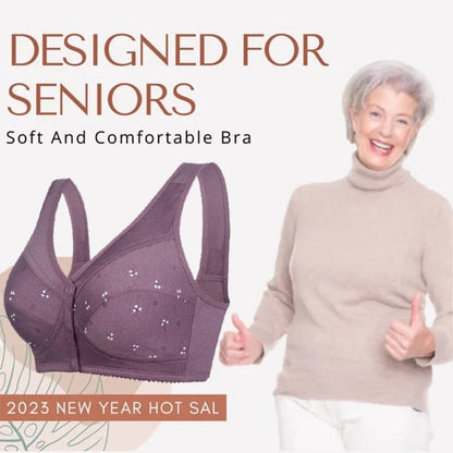 🔥Comfortable Front Button Bra🎀