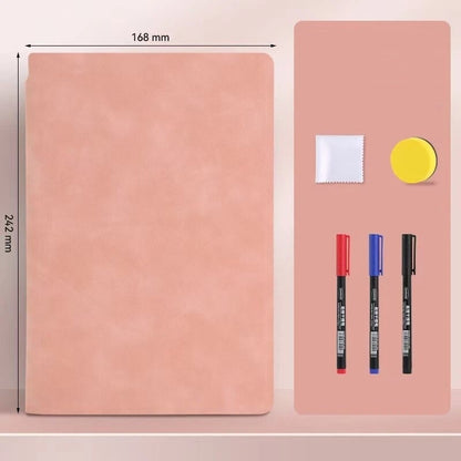 Smart Reusable Leather Notebook
