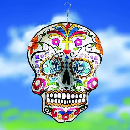 🔥 Sugar Skull Wind Spinner