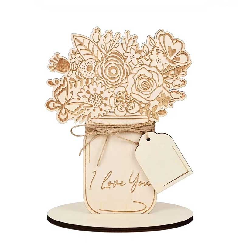 DIY Handmade Bouquet Wood Chips