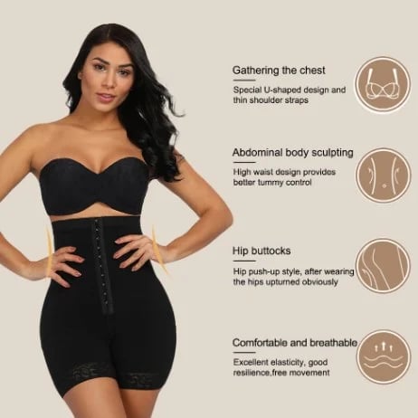 🌈💖-AirSlim Boned Sculpt High Waist Shorts
