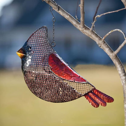 ⛄Snowman Metal Mesh Bird Feeder🐦