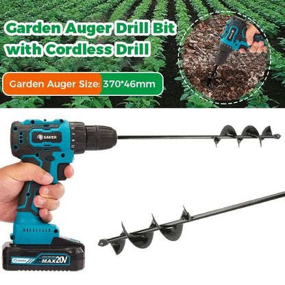 SAKER® Garden Auger Drill Bit with Cordless Drill