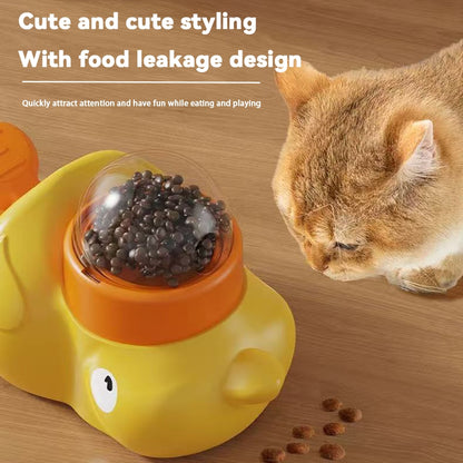 🏆Flash Sale⚡Little Yellow Duck Pet Feeder - Interactive Pecking Fun for Kids!