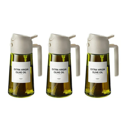 2-in-1 Glass Oil Spray and Pour Bottle