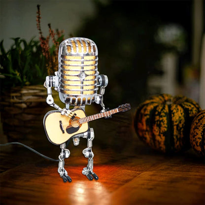 🔥LAST DAY 48% OFF🎁🔥Vintage Metal Microphone Robot Desk Lamp🎸