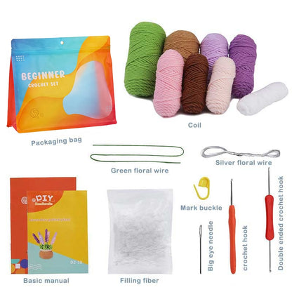 DIY Knitted Potted Plant Kit 🪴