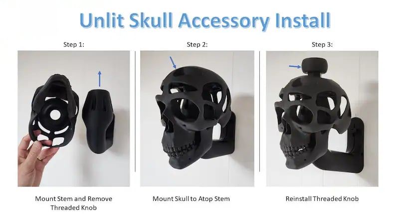 💀 3D Skull Helmet Display Package🔥