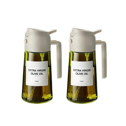 2-in-1 Glass Oil Spray and Pour Bottle