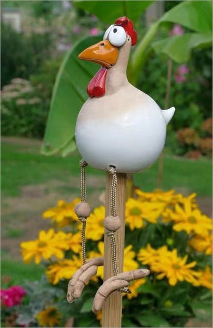 💖💖Funny decorative chicken, eye-catching decoration!