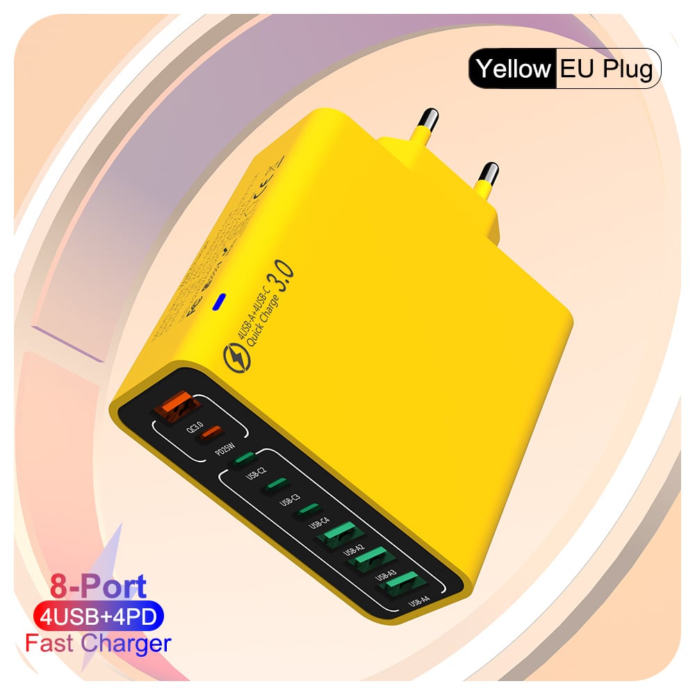 🔥🔥8 in 1 Ports USB Fast Charger